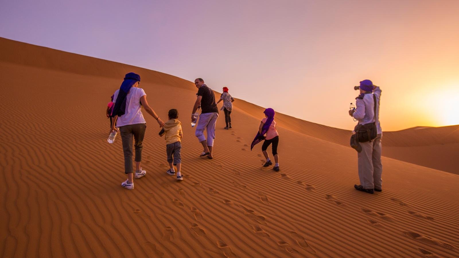 Family Sahara tour combining Atlas Mountains and desert experiences